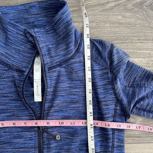 LULULEMON Nice Asana Jacket Size 4 Wee Are From Space Cadet Blue Luon Full Zip - Picture 10 of 11